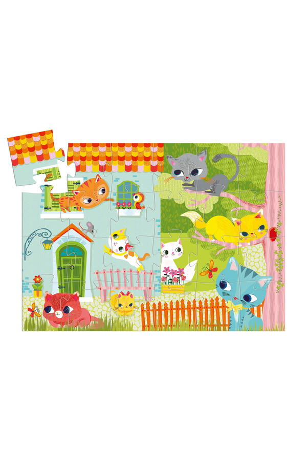 Puzzle Pisici jucause, Djeco