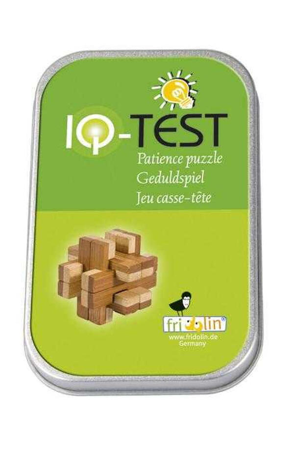 Joc logic IQ 3D Puzzle in cutie metalica Doubleblock, Fridolin