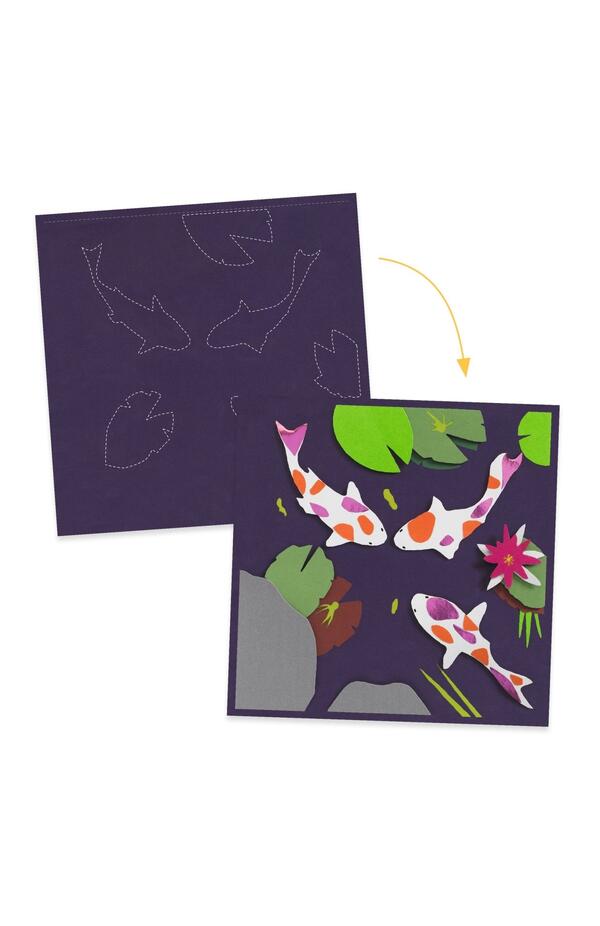 Set creativ 3D din hârtie, Djeco