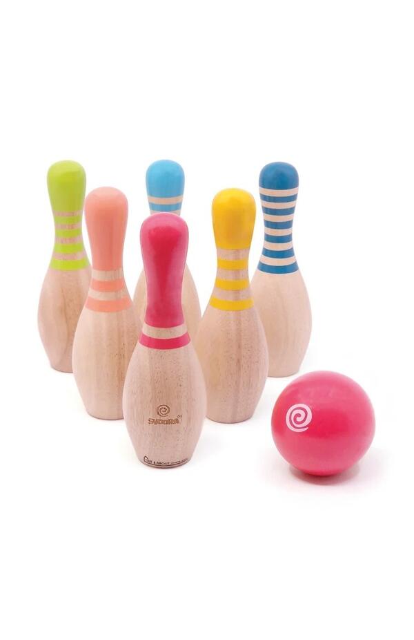Set de bowling din lemn, Svoora Set de bowling din lemn, Svoora
