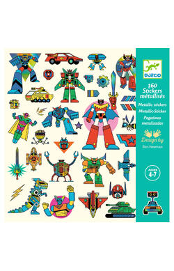 Abtibilduri metalice Roboti, Djeco