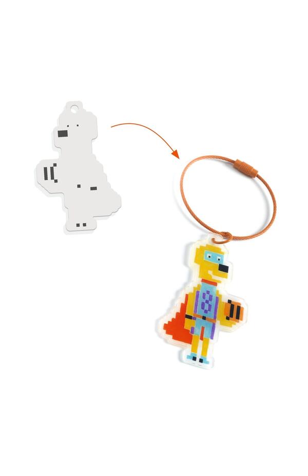 Joc creativ DIY Brelocuri eroi, Djeco