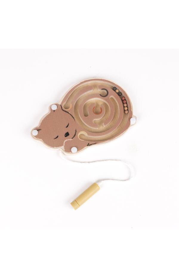 Mini labirint magnetic din lemn, Egmont Toys