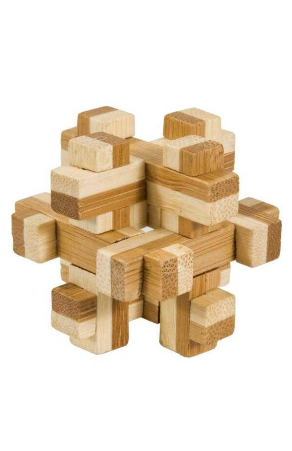 Joc logic IQ 3D Puzzle in cutie metalica Construction, Fridolin