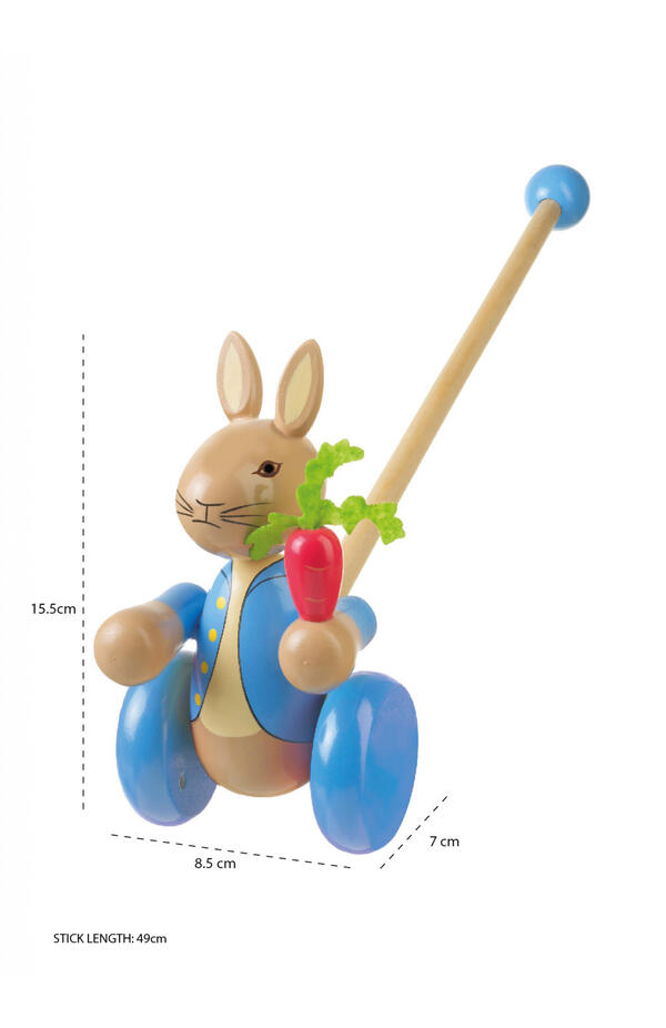 Jucarie de impins Peter Rabbit™, Orange Tree Toys Jucarie de impins Peter Rabbit™, Orange Tree Toys