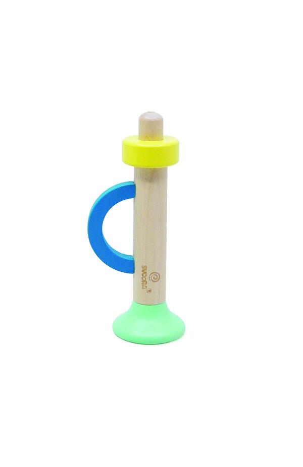 Mini trompeta din lemn, Svoora Galben