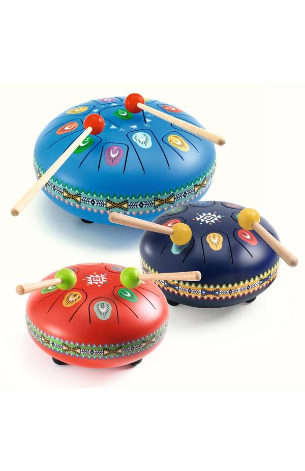 Instrument muzical Toba metalica rosie, Djeco