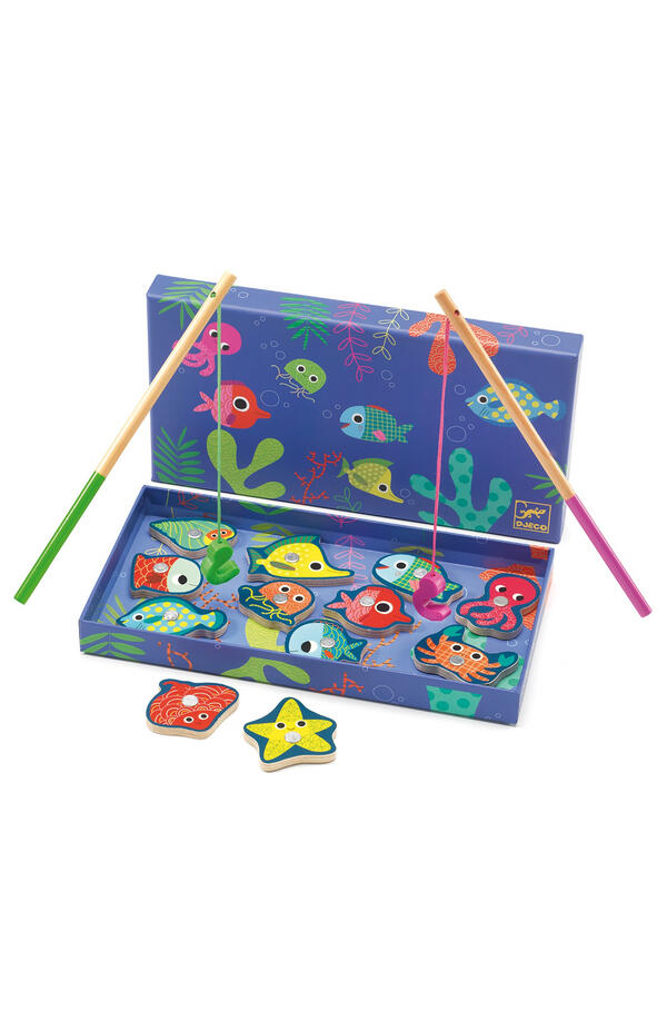 Joc magnetic de pescuit Fishing colour, Djeco