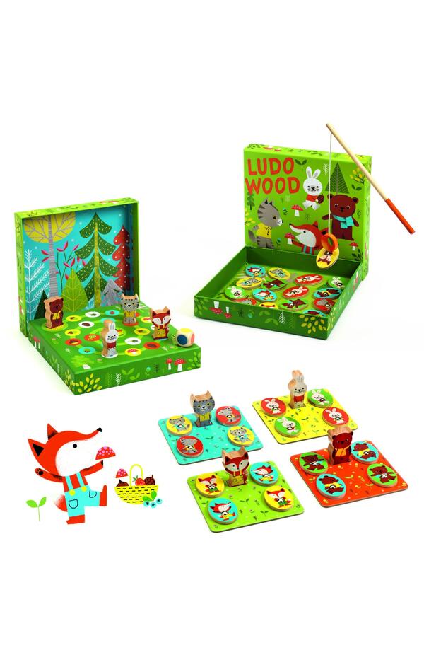 Joc educativ LudoWood 4 jocuri, Djeco