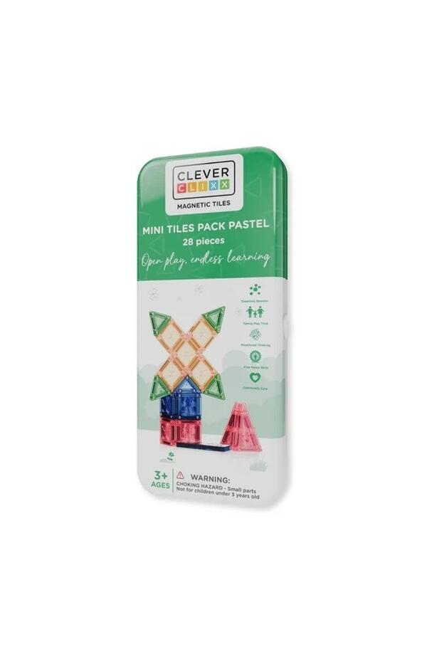 Set magnetic de construit cu placute mici, Cleverclixx