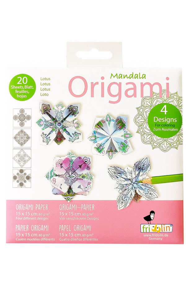 Origami Mandala de colorat, Fridolin