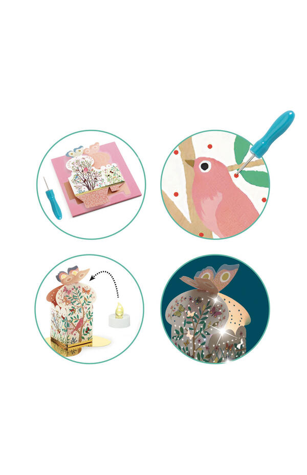 Joc creativ DIY felinar Lumini si umbre, Djeco Joc creativ DIY felinar Lumini si umbre, Djeco