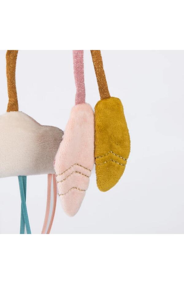 Jucarie senzoriala bebe Lebada cu activitati, Moulin Roty Jucarie senzoriala bebe Lebada cu activitati, Moulin Roty
