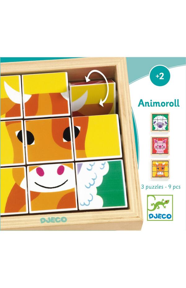 Puzzle rotativ Animoroll, Djeco