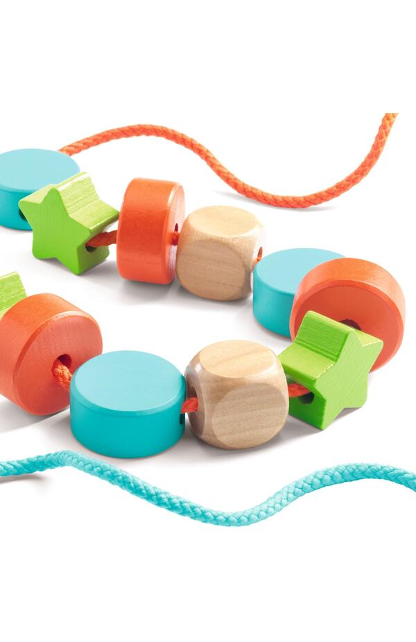 Margele de insirat din lemn, Djeco