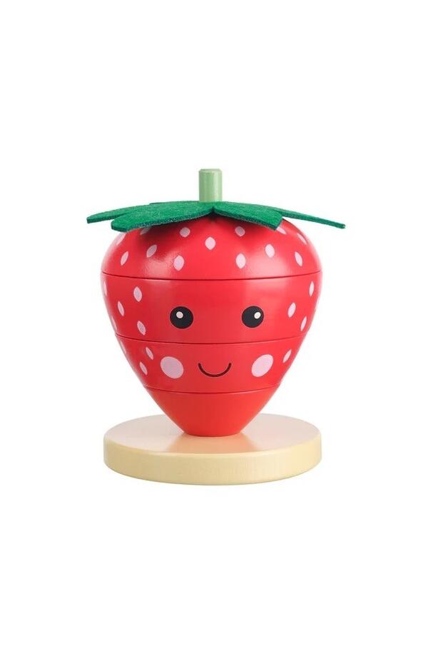 Joc de stivuit capsuna, Orange Tree Toys Joc de stivuit capsuna, Orange Tree Toys