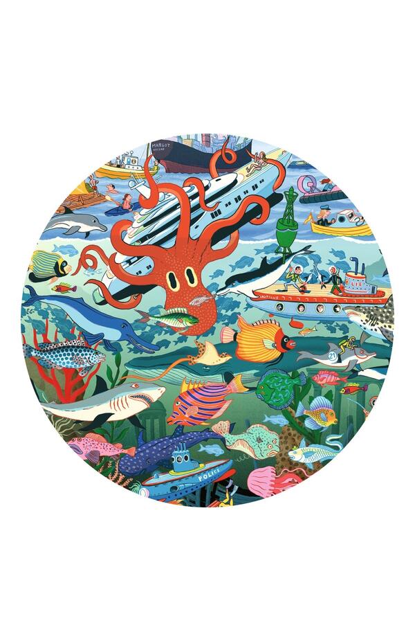 Puzzle Observație Secretele marii, Djeco