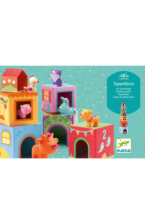 Joc de construit Topanifarm, Djeco