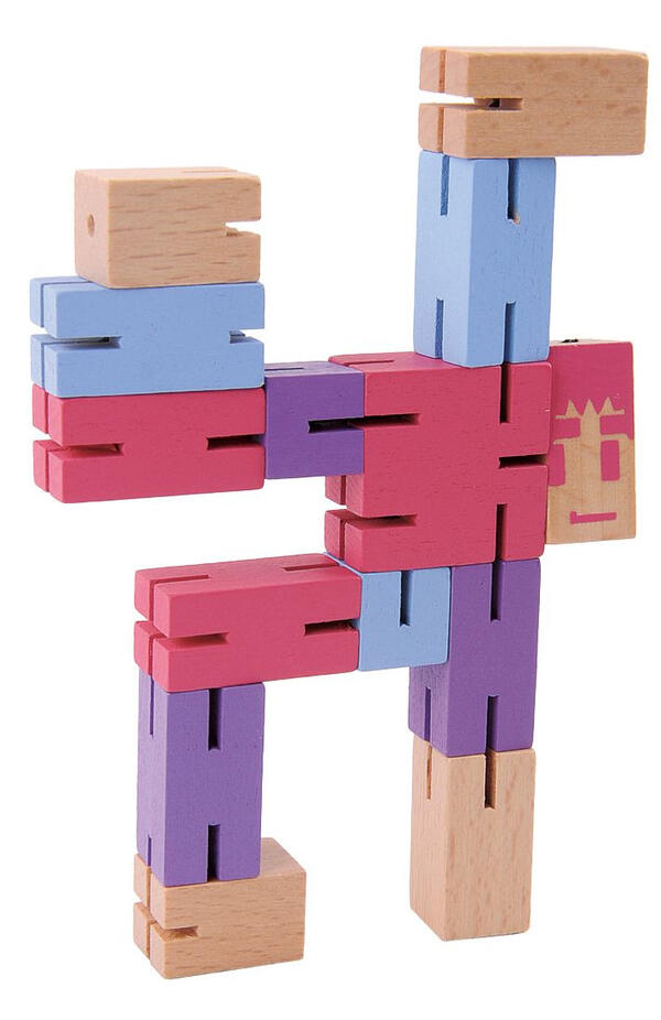 Joc logic IQ Puzzle 3D Figurina violet, Fridolin