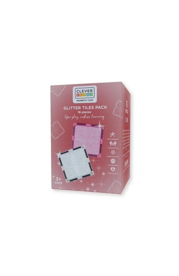 Set magnetic de construit cu placi stralucitoare, Cleverclixx