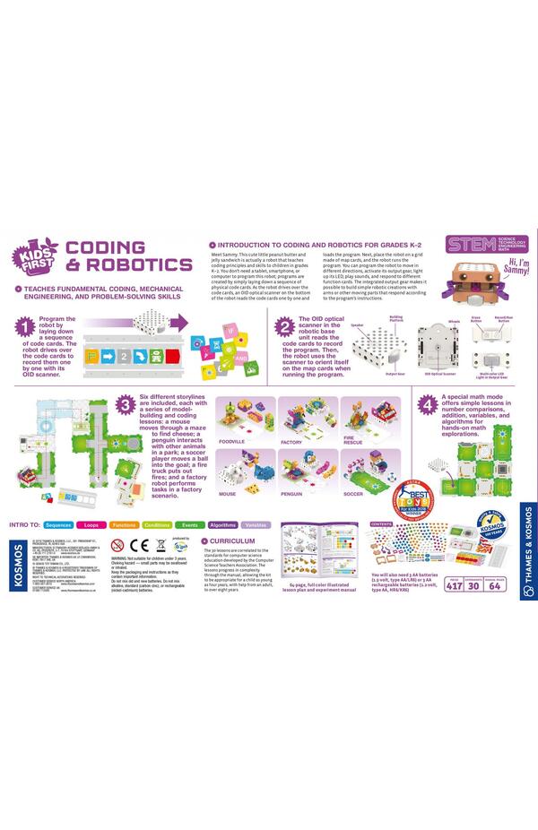 Kit STEM Primii pasi Principii de codare si roboti, Thames & Kosmos