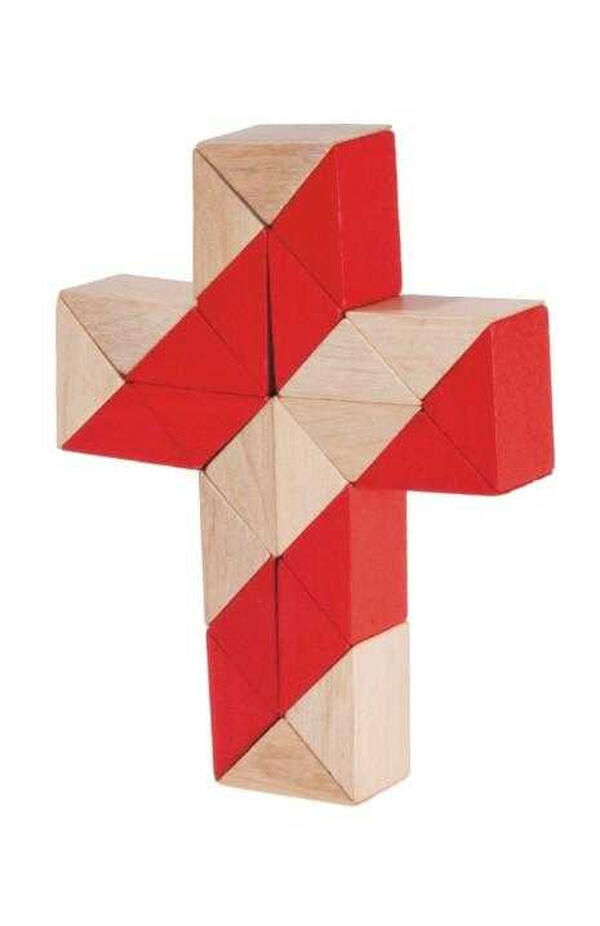 Joc logic IQ 3D Puzzle Sarpe natur-rosu, Fridolin