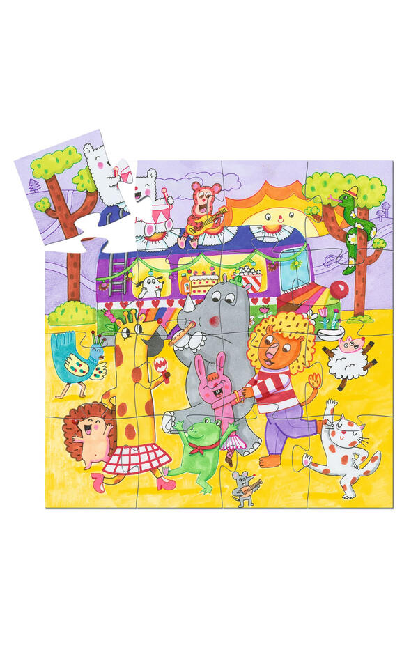 Puzzle Autobuzul copilariei, Djeco