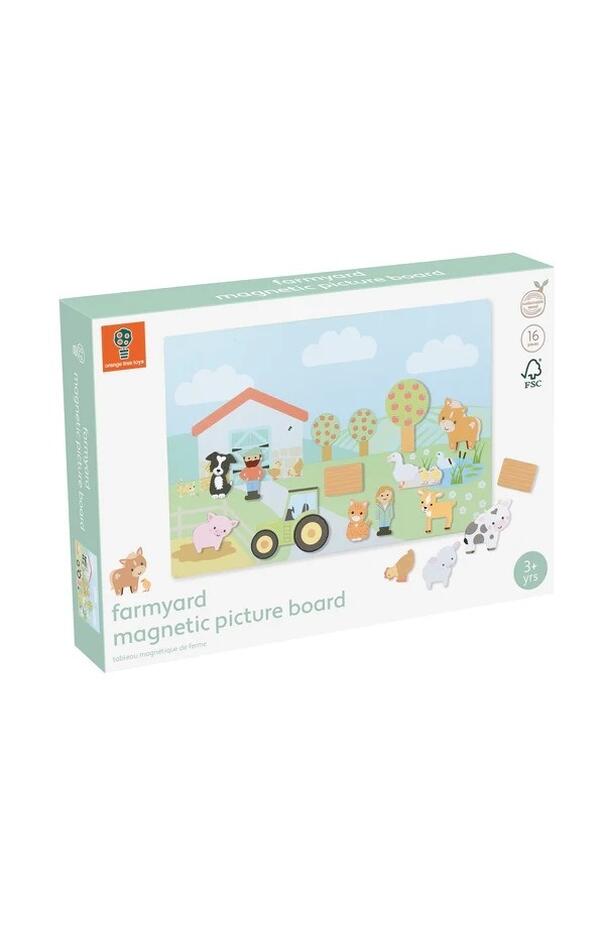 Tabla magnetica cu figurine – Ferma, Orange Tree Toys