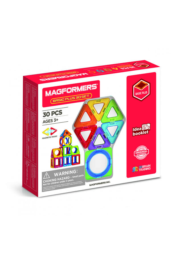 Set magnetic de construit- Magformers Basic Plus 30 set