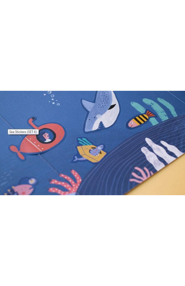 Set cu abtibilduri repozitionabile La mare, Londji