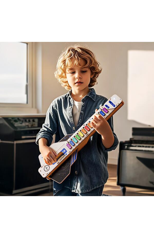 Joc STEM DIY Chitara Electrica Interactiva, TopBright