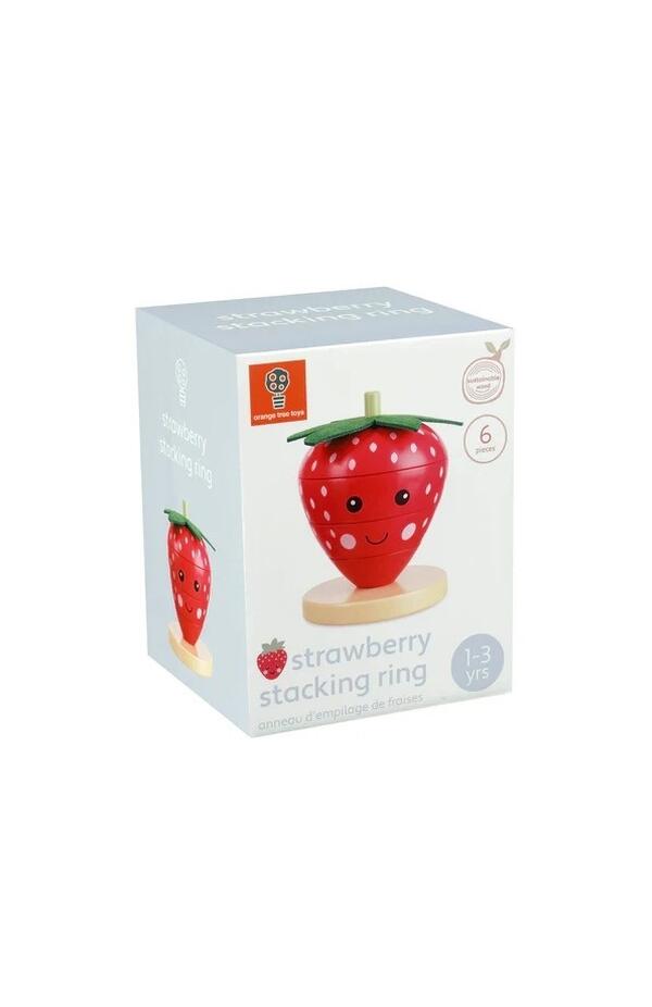 Joc de stivuit capsuna, Orange Tree Toys