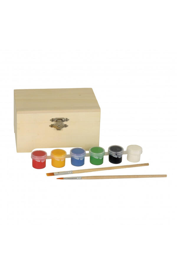 Joc creativ Cutie din lemn de pictat, Egmont Toys