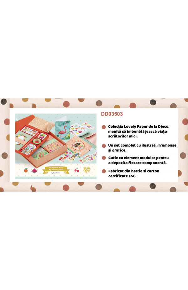 Set papetarie Maria, Djeco