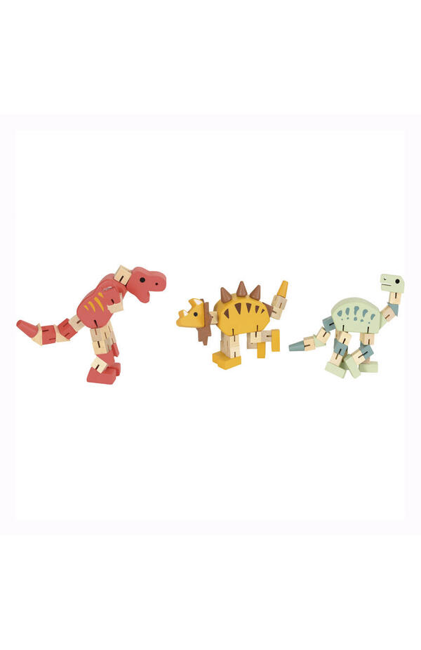 Jucarie educativa flexibila din lemn Dinozaur, Egmont Toys