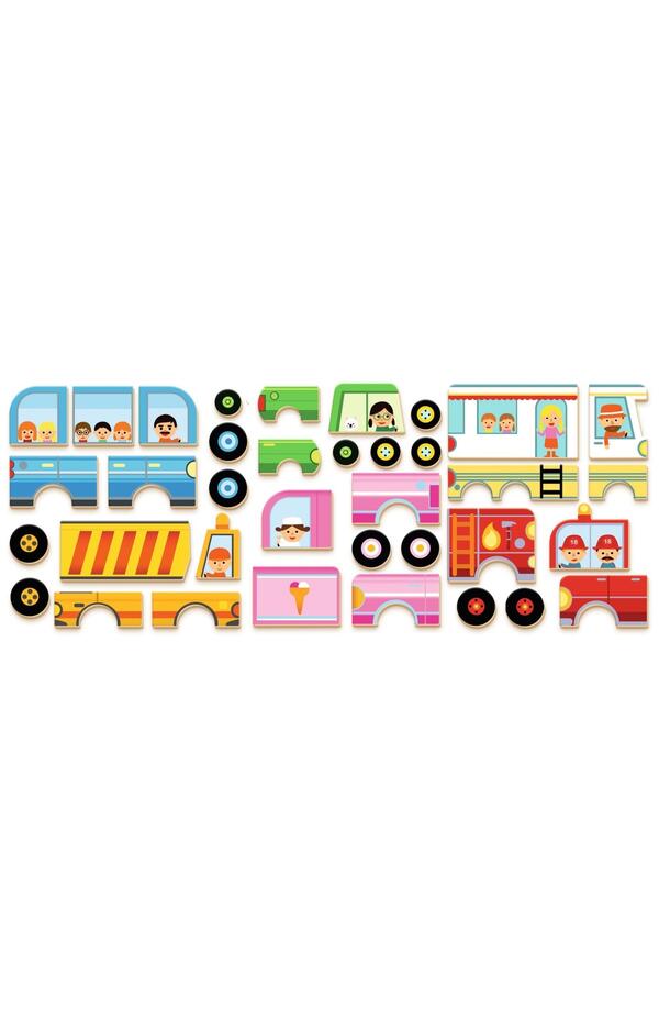 Joc magnetic cu Vehicule, Djeco