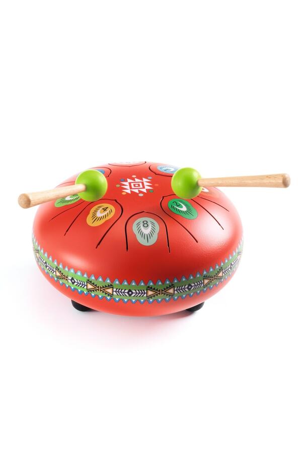 Instrument muzical Toba metalica rosie, Djeco