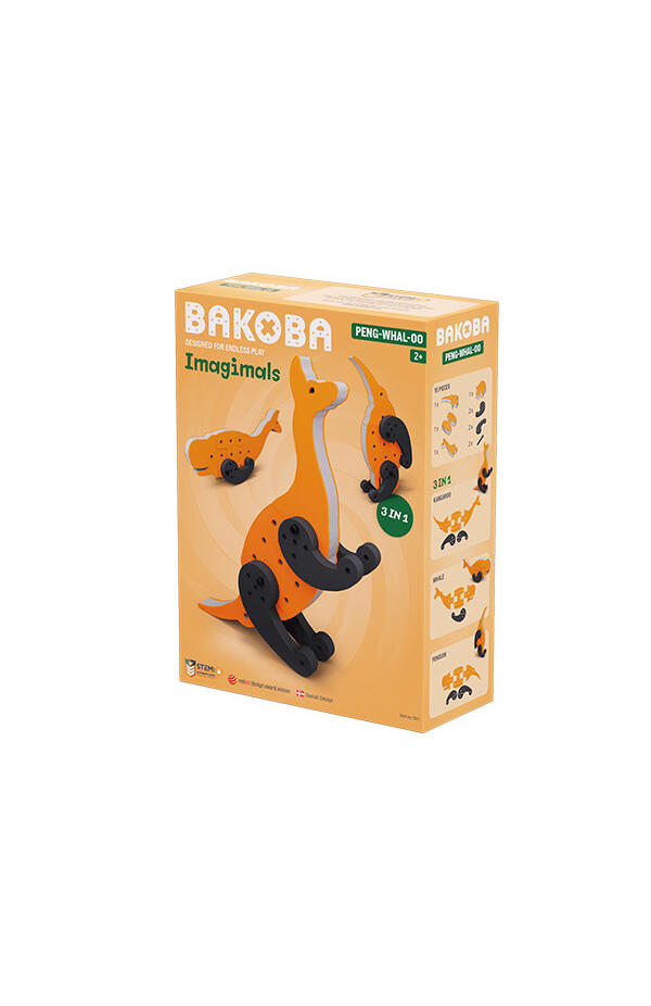 Joc de construit cu blocuri de spuma PengWhalOo, Bakoba Joc de construit cu blocuri de spuma PengWhalOo, Bakoba