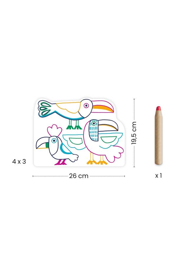 Joc de desenat Familii de animale, Djeco