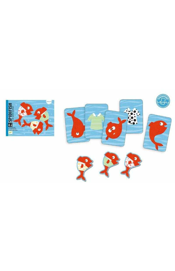 Joc acvatic cu carti Spidifish, Djeco Joc acvatic cu carti Spidifish, Djeco