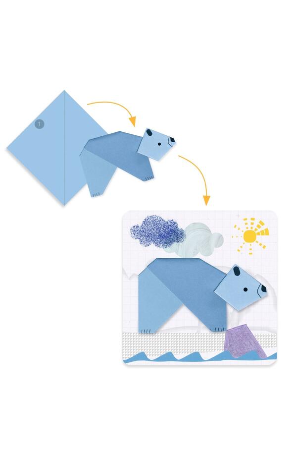 Joc creativ origami Jungla vesela, Djeco