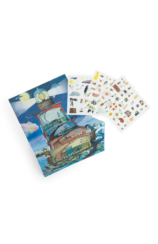 Set creativ de transfer Farul, Moulin Roty Set creativ de transfer Farul, Moulin Roty
