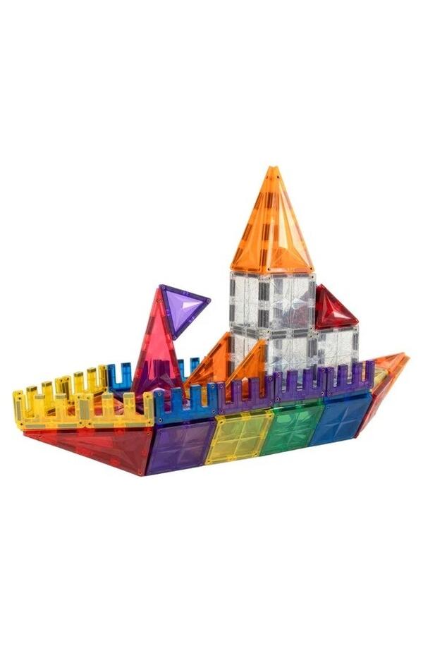 Set magnetic de construit 125 piese, Cleverclixx