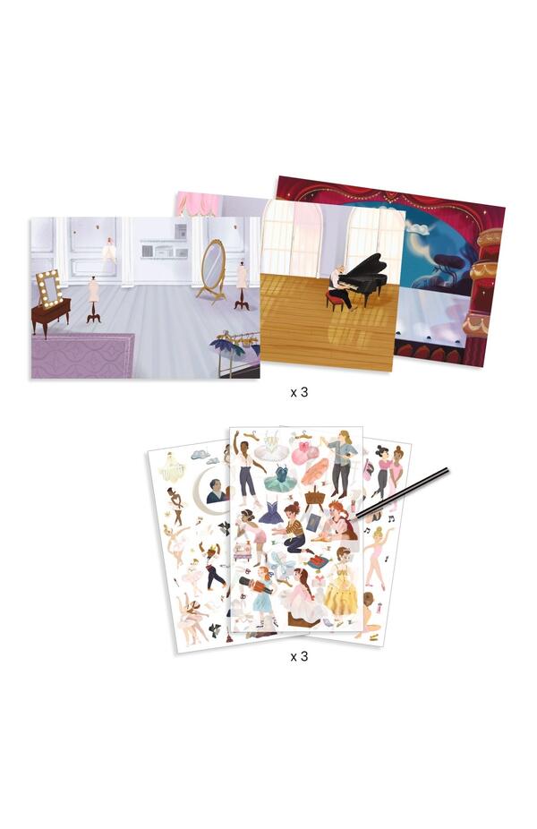 Set creativ de transfer Balet, Djeco Set creativ de transfer Balet, Djeco