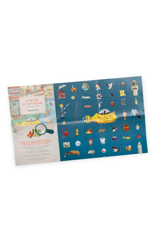 Puzzle observatie Sub apa, Moulin Roty Puzzle observatie Sub apa, Moulin Roty