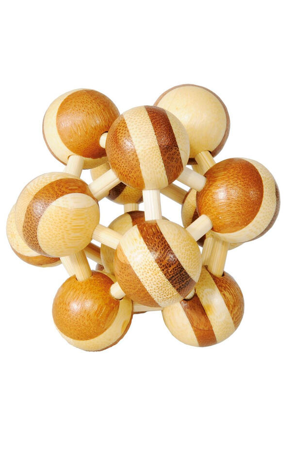 Joc logic IQ Puzzle 3D Atom doua culori, Fridolin