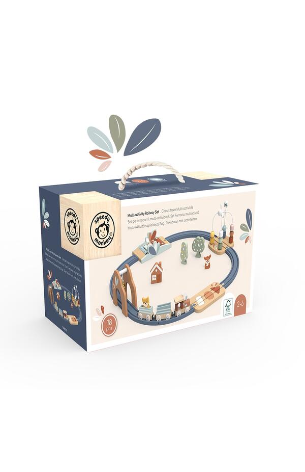 Set trenulet cu activitati multiple, Speedy Monkey