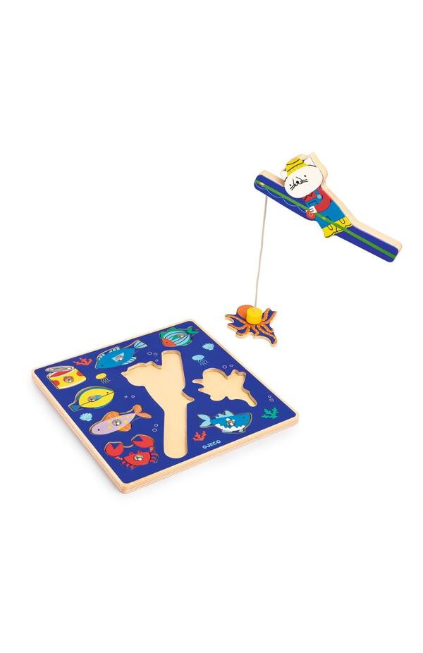 Joc 2 în 1 puzzle si pescuit magnetic, Djeco
