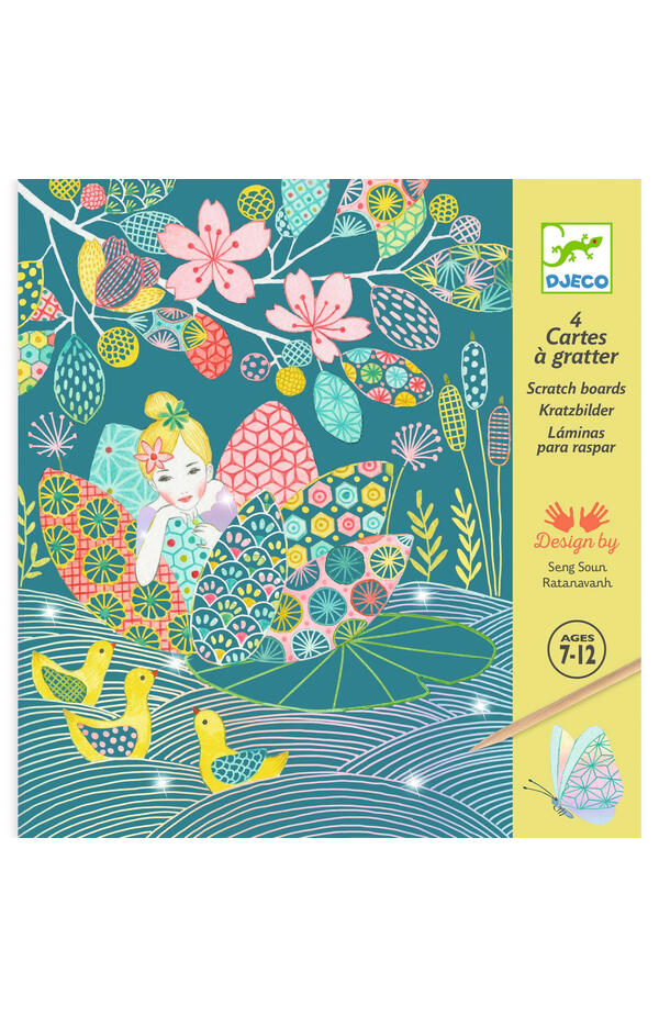 Joc creativ de razuit Iazul pastel, Djeco