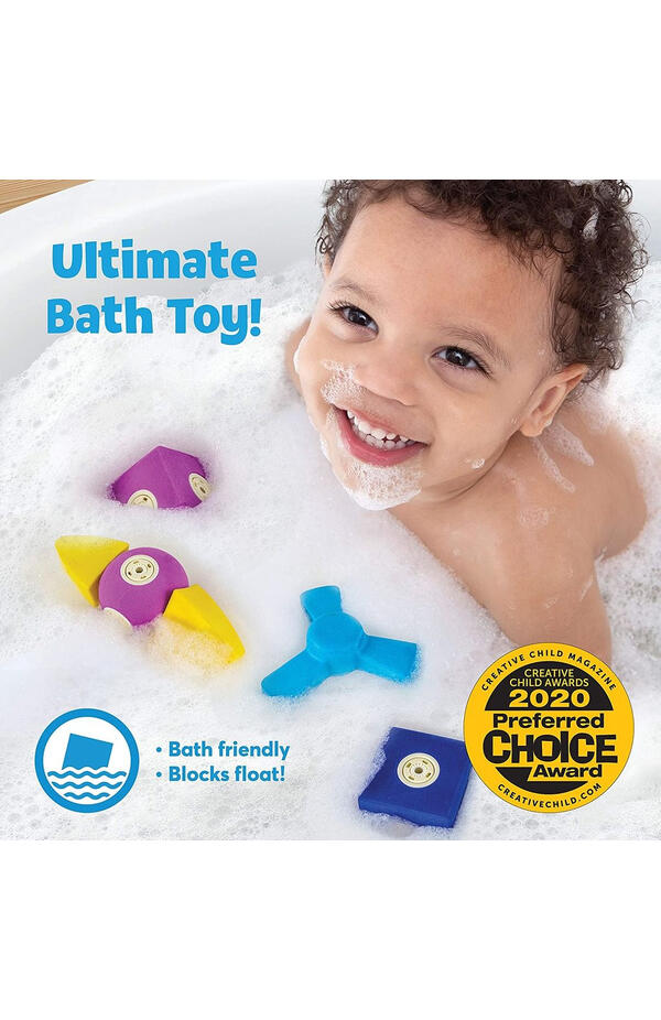 Set cuburi din spuma cu magnet Blockaroo, Automobil 13 piese